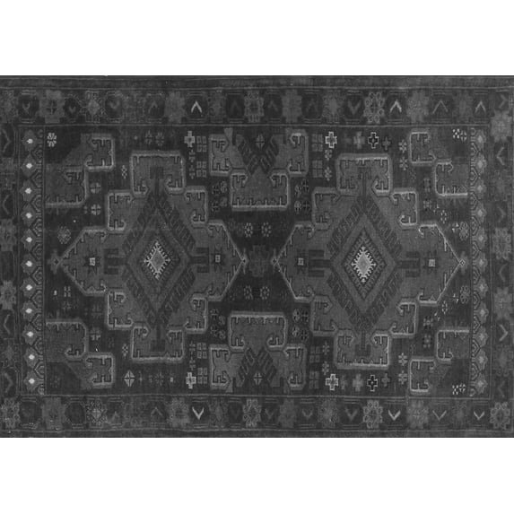 Ahgly Company Indoor Rectangle Abstract Gray Contemporary Area Rugs, 8' x 12'