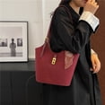 thumbnail image 4 of Bolso Retro Cubo Hombro Gamuza Con Correa Ajustable para Mujer, 4 of 9