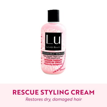 LU LatinUs Beauty Rescue Intense Therapy Leave-in Cream Conditioner, for All Hair Types, 8 oz
