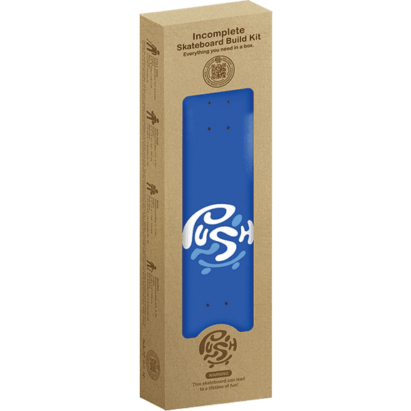 Push Bluey Complete Skateboard 8.25 Blue