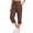 Brown, variant on Women Capri Pants High Waisted Drawstring Summer Yoga Pants Workout Cropped Joggers Lounge Pants with Pockets