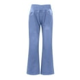 thumbnail image 4 of REALiKUN Jeans for Women High Waisted Stretchy Flare Jeans Pull On Crossover Wide Leg Flared Pants with Pockets, 4 of 8