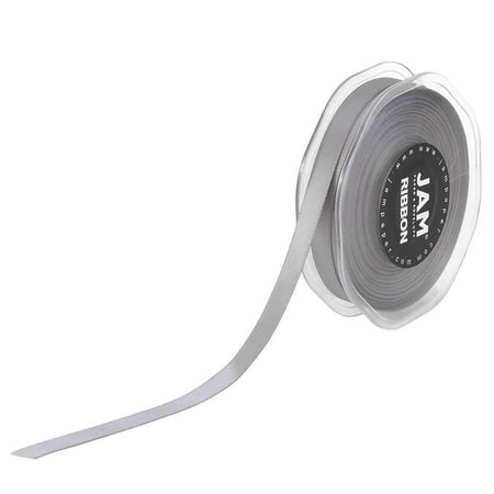 UPC: 0609613734786 | JAM Double Faced Satin Ribbon  3/8 In x 25 Yds  1/Pack  Silver