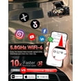 thumbnail image 4 of Cámara para auto IIWEY N6 de 4 canales, 360°, WiFi 6, GPS, 128 GB, 4 of 7