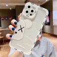 thumbnail image 1 of Fashion Bear KAWS Pareja Tpu Suave Funda Para Teléfono Compatible Para iPhone 14 13 12 11 Pro Max 7 8 X XR XS 6 6s Plus SE 2020 2022 Transparente A Prueba De Golpes Protector De Lente De Cámara Cubier, 1 of 4