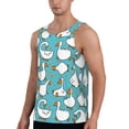thumbnail image 2 of Haiem Cartoon Funny Goose Men Workout Tank Top Gym Bodybuilding Sleeveless Muscle T Shirts Athletic Tank Breathable Workout Shirt-Small, 2 of 9