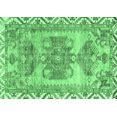 thumbnail image 1 of Ahgly Company Indoor Rectangle Persian Emerald Green Traditional Area Rugs, 8' x 12', 1 of 4