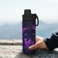 thumbnail image 7 of Pofeuu Purple Starry Sky Antelope Print 18oz Sports Insulated Kettle Stainless Steel Vacuum Water Bottle Leakproof Sport Flask, 7 of 7
