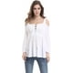 thumbnail image 2 of Blusa informal tipo túnica con hombros descubiertos y cordones para mujer, 2 of 5