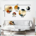 thumbnail image 4 of DESIGN ART Designart "Exploring Abstracted Patterns I" Modern Geometric Metal Wall Art Decor Set Of 5, 4 of 5