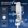 thumbnail image 4 of Extendable Selfie Stick Tripod with Bluetooth Remote for iPhone & Android Phones, Portable Lightweight Travel Tripod Stand for Video Recording, Vlogging & Photography, Black 11.7cm Compact, 4 of 8