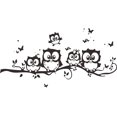 thumbnail image 1 of Family Owls On The Tree Branches Wall Decal, 1 of 4