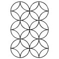 thumbnail image 1 of QCI 6""x 9"" Cathedral Window Quilting Stencil - Circle Size 3"" 346, 1 of 2