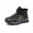 Black, variant on WhouRiu Little Boy's Outdoor Sneakers Lined Insulated Ankle Boots Child Warm Waterproof Resistant Winter Sneakers Green Little Child13