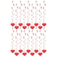 thumbnail image 3 of 18 piezas de adornos colgantes para el Día de San Valentín, espirales colgantes de corazón, decoraciones de techo para el Día de San Valentín, 3 of 5