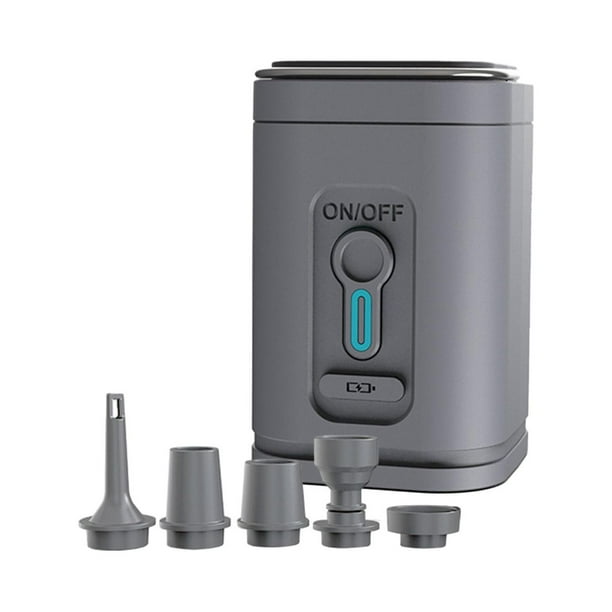 Mini bomba de aire para inflar y desinflar, bomba de aire portátil de inflado rápido USB para gris