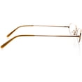 thumbnail image 3 of Womens Optical Eyewear - Oval Shape, Metal Full Rim, Shiny Copper, 3 of 4