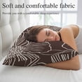 thumbnail image 5 of Brown Flowers Throw Pillow Covers, Spring Floral Botanical Modern Art Soft Breathable Pillow Cases with Invisible Zipper for Sleeping, Standard Pillowcases for Couch Bed Sofa Chair 20x26 Inches, 5 of 9