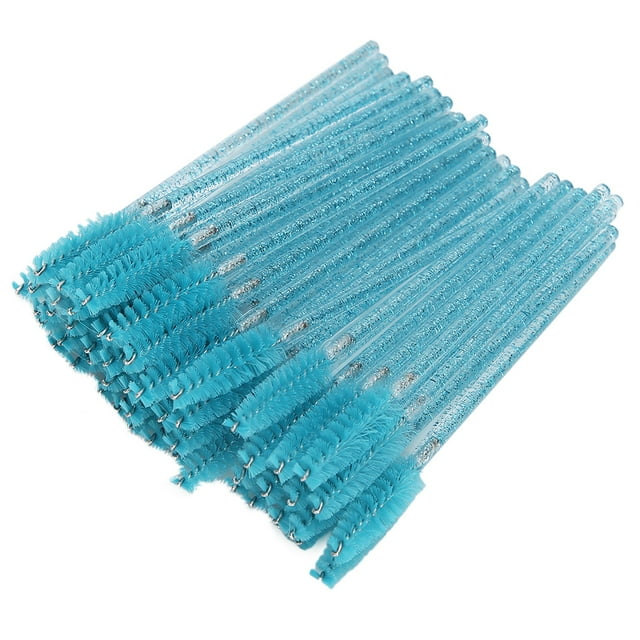 Oubit Brosse de Maquillage Jetable, 50pcs Outil de Maquillage en Nylon Brosse de Mascara Jetable Robuste et Résistant