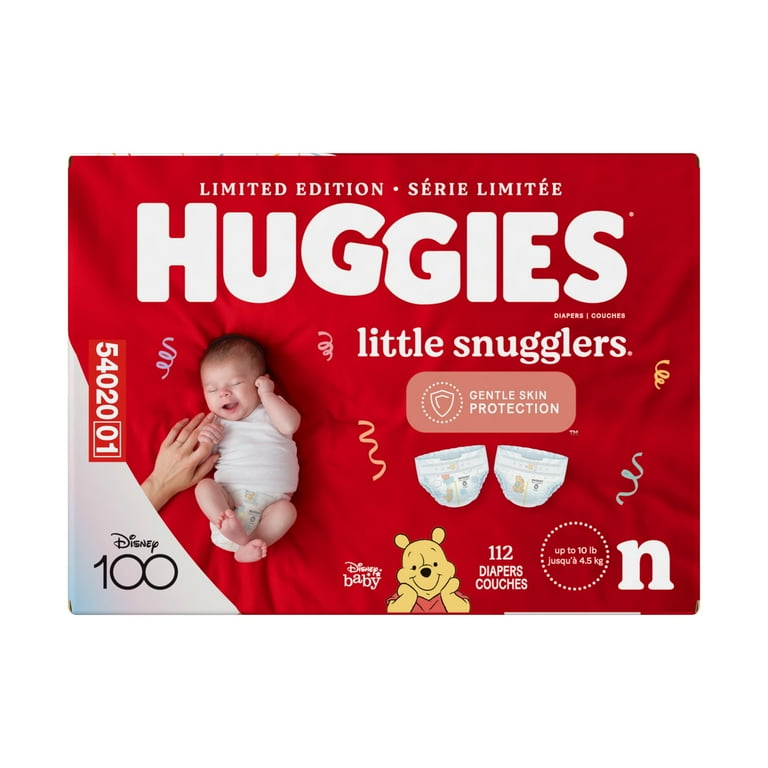Huggies Little Snugglers Baby Diapers Size Newborn 112 Ct Select for More Options