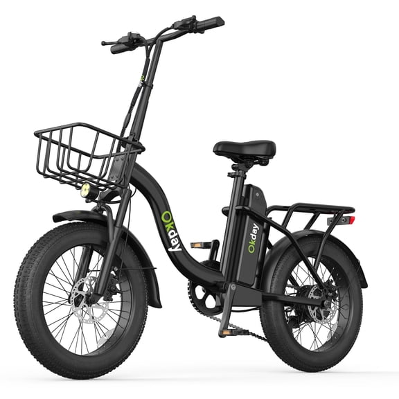 Deepower K2 Electric Bike for Adults, 20”x3 Fat Tire Ebike with 1200W Peak Motor,25MPH Max Speed, 720Wh Removable Battery Up to 55 Miles Range, Front Suspension,7-Speed Step-Thru Commuter Ebike