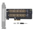 thumbnail image 2 of M.2 NVMe SSD NGFF To PCIE X4 Converter, Stable Power Supply M.2 NVMe SSD NGFF To PCIE X4 Card Converters Thickened  For PCI E Specification, 2 of 8