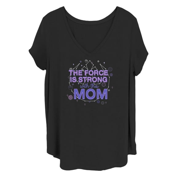 Women's Star Wars: A New Hope Mother's Day Force is Strong With this Mom Graphic T-Shirt