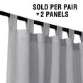 Linen Curtains 70 Inch Length for Living Room Back Tab Rod Pocket