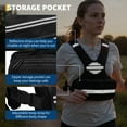 thumbnail image 4 of Adjustable Weighted Vest for Women, 4-10 Lbs Body Weight Vest with Reflective Stripe and Mesh Pocket, Workout Gear for Walking, Jogging and Strength Training, 4 of 6