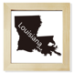 thumbnail image 1 of Louisiana America usa mapa silueta Pantalla de escritorio de pared de fotograma cuadrado, 1 of 4