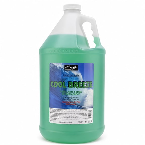 Pro Nail Cool Breeze Astringent - Cleanses and Tones, Refreshes Skin - 128oz