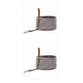 thumbnail image 1 of Billuyoard Bolsa de almacenamiento de alimentos para mascotas reutilizable portátil con gancho a presión Entrenamiento de animales Bolsa de lona Gris Bol 2piezas, 1 of 6