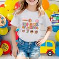 thumbnail image 2 of XEGLSBU Girls T Shirts Shirts for Teen Kids Girls Short Sleeve 100 Days of School Print T-Shirt Female Present Tops White-A Size 10-11 Years, 2 of 4