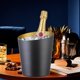 thumbnail image 1 of Cubo de hielo para fiestas, cubo de cerveza, cubo para servir, práctico contenedor de cubitos de hielo multiusos, cubo de refrigeración para Hotel, barbacoa y hogar Negro, 1 of 8
