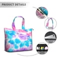 thumbnail image 2 of 22 Inch Oversized Travel Bag Lightweight Canvas Weekender Duffel with Multi Pockets, Colorful Pop Pattern, 2 of 5