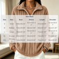 thumbnail image 3 of Fewfanhot Womens Fall Outfits Fall Winter Quarter Zip Ribbed Cable Long Sleeve Soft Comfy Tops Sweaters Fashion Clothing, 3 of 7