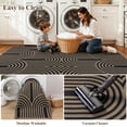 thumbnail image 2 of LOKHOM 8'x10' Faux Jute Outdoor Rugs, Geometric Area Rug for Living Room, Washable Non Slip Indoor Outdoor Carpet for Patio Backyard Bedroom, Black Brown, 2 of 9
