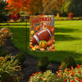 thumbnail image 2 of Fall And Football Garden Flag Leaves Pumpkins Autumn 12.5" x 18", 2 of 3