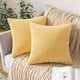 thumbnail image 1 of Paquete de 2 Fundas de Cojín Cuadradas Decorativas de Terciopelo Suave y Suave Fundas de Cojín Fundas de Almohada para Sofá Dormitorio Coche 18 x 18 Pulgadas 45 x 45 cm Amarillo Brillante brillar Hogar, 1 of 6