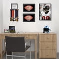 thumbnail image 4 of Football Case Display Case Wall Mount Full Size Wooden Football Box Memorabilia w/98% UV Acrylic Door Holder Transparent Signed Protective Shelf (1 Ball Black), 4 of 6