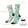 thumbnail image 4 of KLL Cute Sloth on Floral Tree Print Cool Socks Men's Women's Crew Socks Funny Crazy Novelty Stockings, 4 of 6