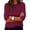 Wine, variant on hoksml Women's Striped Crew Neck Long Sleeve T Shirt Casual Loose Fit Tops for Everyday Wear