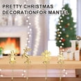 thumbnail image 6 of Gustave Christmas Stocking Holders Hangers Set of 4 Non-Slip Metal Snowman Snowflake Elk Xmas Tree Stocking Holder Hooks for Mantel Fireplace Decorations - Silver, 6 of 8