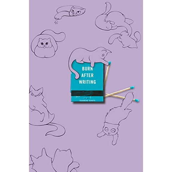 Pre-Owned Burn after Writing (Purple with Cats) (Paperback)