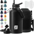 thumbnail image 1 of 2L Insulated Water Bottle 64 oz - Multiple Insulation Vacuum Sealed - Portable Sports Half Gallon Metal Water Jug for Outdoor Adventure, Gym, and Daily Use - Leak Proof & Non-BPA 2 Liter, 1 of 5