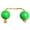 Green, variant on tegongse African Shaker Rattle Instrument Rhythm Sand Ball Kashaka Rhythmic Ball Aslatuas Kashaka Instrument Rhythmic Drum Balls