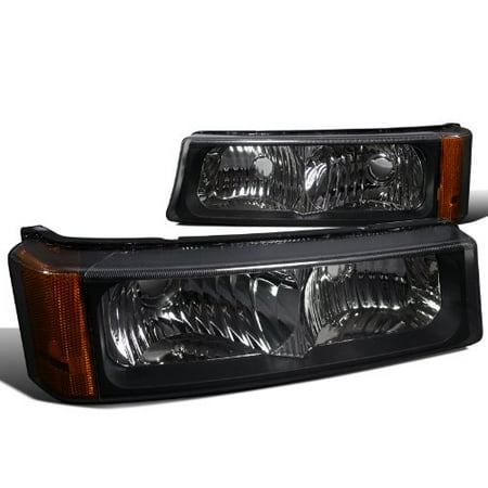- Spec-D Tuning 2LB-SIV04JM-RS Chevy Silverado Lt Ls/ Avalanche 1500 2500 3500 Signal Bumper Lights Black
