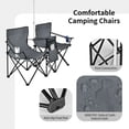 thumbnail image 4 of Chateauy 2-Person Portable Folding Lawn Chair with Adjustable Umbrella – Heavy Duty Double Seat for Picnic, Tailgating, and Garden, 4 of 11