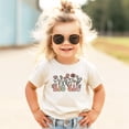 thumbnail image 2 of Floral Big Sis Shirt for Girls Big Sister Flower T-Shirt New Sibling Toddler Tee Natural Shirt 4T, 2 of 3