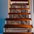 thumbnail image 4 of Juego de 6 pegatinas 3D para tiradores de escaleras, imágenes de deterioro de escaleras sol, 4 of 9